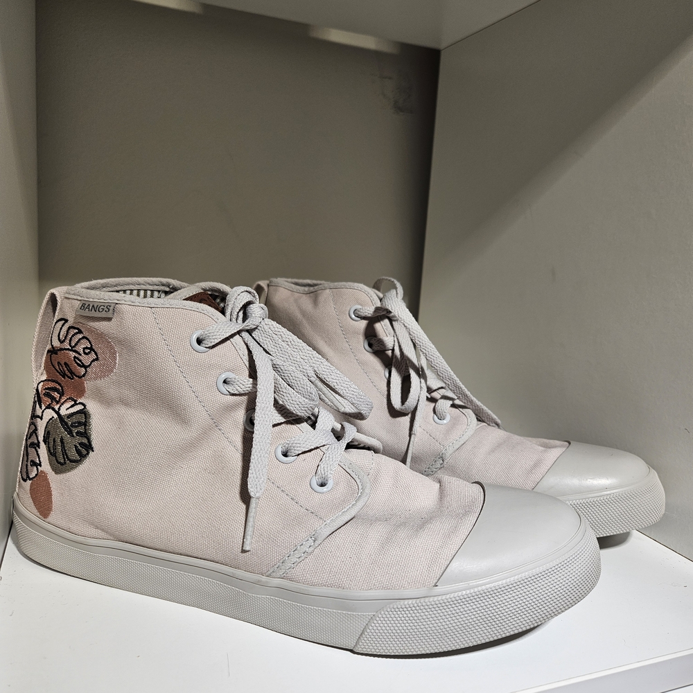 BANGS monstera Women's High-Top Sneakers -